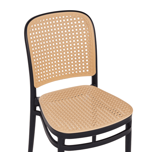 Conjunto de 4 cadeiras de jantar PLOSE Creme