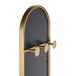 Beliani Perchero con espejo Aluminio MOODY Beliani Perchero con espejo Aluminio MOODY Dorado