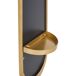 Beliani Perchero con espejo Aluminio MOODY Beliani Perchero con espejo Aluminio MOODY Dorado