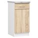 Armario de cocina LIMA con encimera 40 Armario de cocina LIMA con encimera 40 Blanco/ Madera