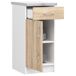 Armario de cocina LIMA con encimera 40 Armario de cocina LIMA con encimera 40 Blanco/ Madera