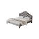 Cama de matrimonio de terciopelo 140x203 Cama de matrimonio de terciopelo 140x203 Gris