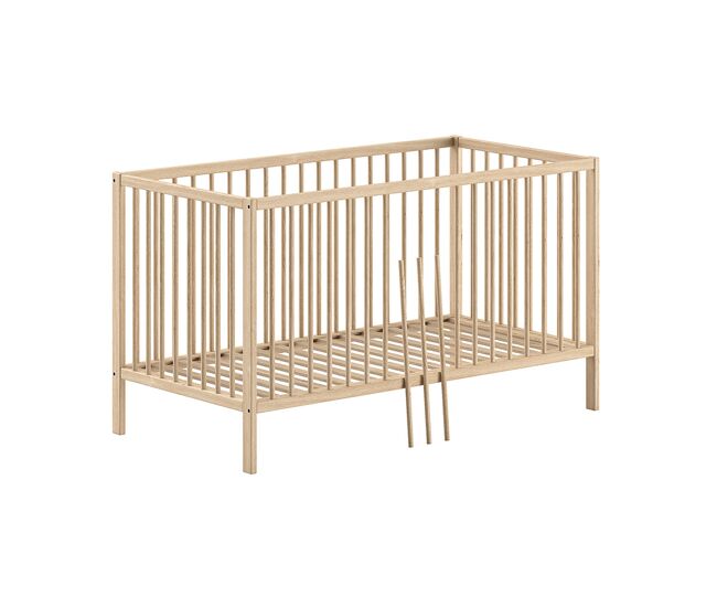 Cama evolutiva 70x140 con somier vipack meryl madera