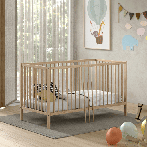 Cama extraível Vipack Meryl Wood 70x140 com estrado de ripas