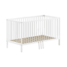 Cama extraível Vipack Meryl 70x140 com estrado de ripas Branco