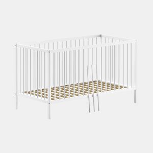 Cama extraível Vipack Meryl 70x140 com estrado de ripas Branco