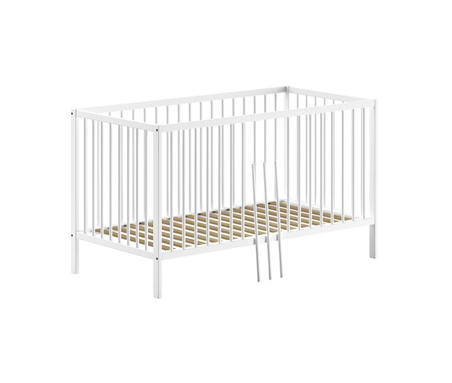 Cama evolutiva 70x140 con somier vipack meryl blanco