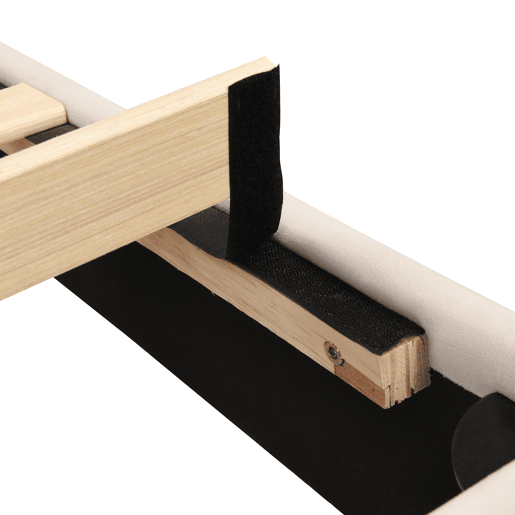Cama de casal de veludo 140x190cm,bege