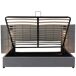Cama de matrimonio de terciopelo con espacio de almacenamiento 248x206 Cama de matrimonio de terciopelo con espacio de almacenamiento 248x206 Gris