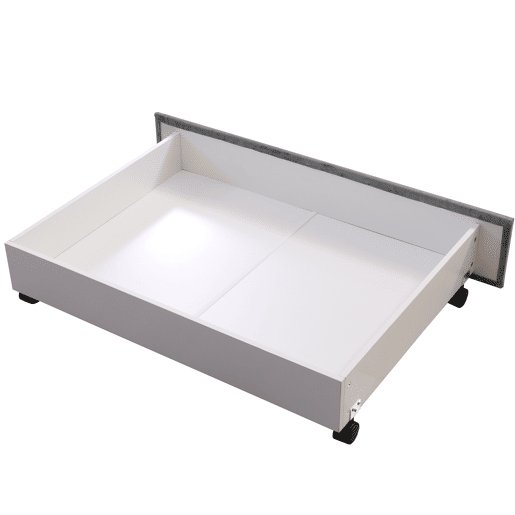 Cama de casal de veludo 160x200cm com 2 gavetas,cinzento