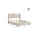 Cama de matrimonio de lino 169x205 Cama de matrimonio de lino 169x205 Beige