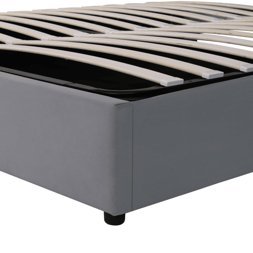 Cama de casal de veludo 180x200cm com armazenamento,cinzento