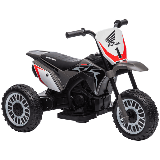 HOMCOM Mota Elétrica com Licença Honda CRF450RL para Crianças acima de 18 Meses Mota de Bateria 6V com Velocidade 3kmh Buzina e Som de Arranque Carga Máxima 25 kg 71x40,5x43,5 cm Cinza HOMCOM Mota Elétrica com Licença Honda CRF450RL para Crianças acima de 18 Meses Mota de Bateria 6V com Velocidade 3kmh Buzina e Som de Arranque Carga Máxima 25 kg 71x40,5x43,5 cm Cinza
