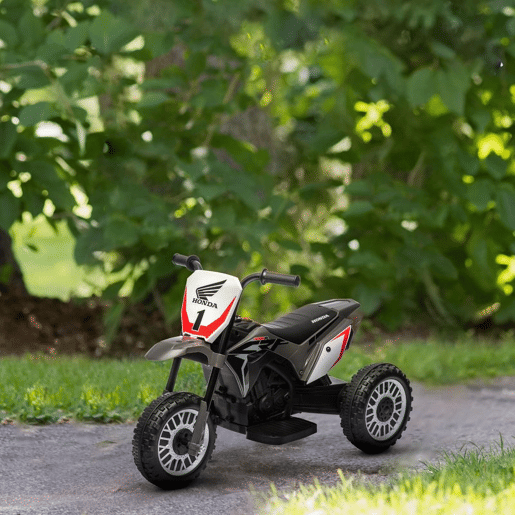 HOMCOM Mota Elétrica com Licença Honda CRF450RL para Crianças acima de 18 Meses Mota de Bateria 6V com Velocidade 3kmh Buzina e Som de Arranque Carga Máxima 25 kg 71x40,5x43,5 cm Cinza HOMCOM Mota Elétrica com Licença Honda CRF450RL para Crianças acima de 18 Meses Mota de Bateria 6V com Velocidade 3kmh Buzina e Som de Arranque Carga Máxima 25 kg 71x40,5x43,5 cm Cinza
