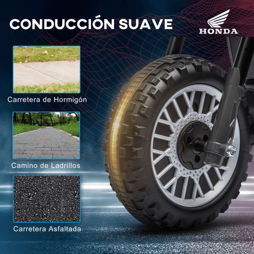 HOMCOM Mota Elétrica com Licença Honda CRF450RL para Crianças acima de 18 Meses Mota de Bateria 6V com Velocidade 3kmh Buzina e Som de Arranque Carga Máxima 25 kg 71x40,5x43,5 cm Cinza HOMCOM Mota Elétrica com Licença Honda CRF450RL para Crianças acima de 18 Meses Mota de Bateria 6V com Velocidade 3kmh Buzina e Som de Arranque Carga Máxima 25 kg 71x40,5x43,5 cm Cinza