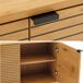 Aparador de madera de 3 puertas Aparador de madera de 3 puertas Natural