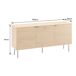 Aparador de madera de 3 puertas Aparador de madera de 3 puertas Natural