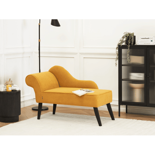 Beliani Chaise longue à esquerda Poliéster BIARRITZ