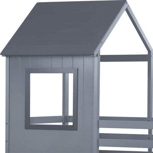 Beliche,cama-casa de madeira de pinho 90x200cm,gris Beliche,cama-casa de madeira de pinho 90x200cm,gris