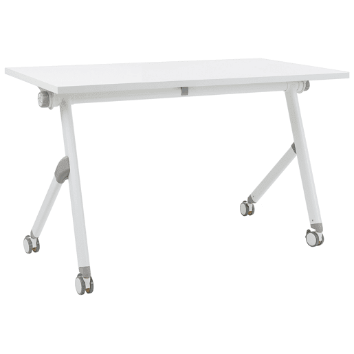 Secretária dobrável BENDI Branco 120 cm 60 cm com rodas