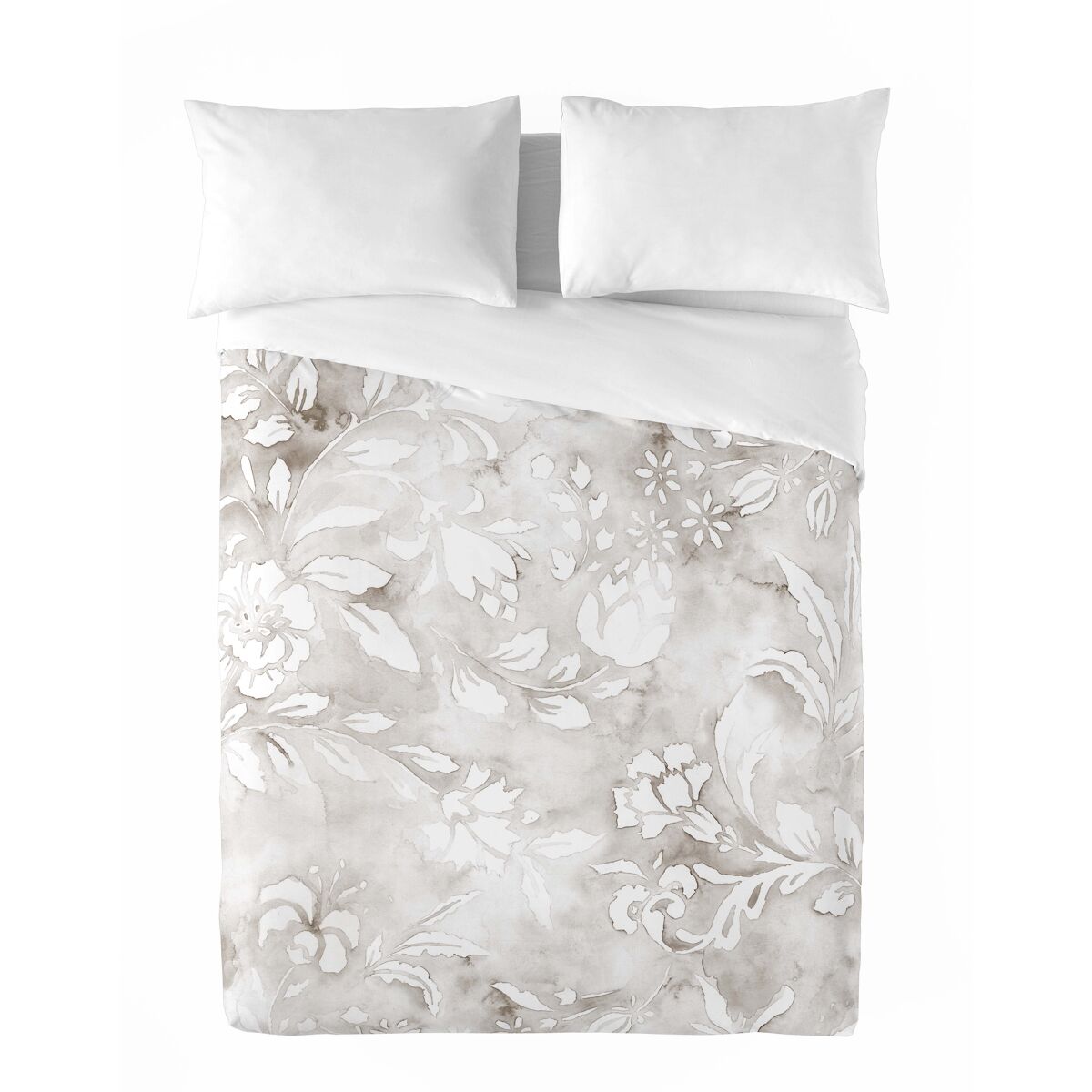 Sandal - funda nórdica estampada cama 135 - algodón extrasuave - incluye  1 funda de almohada - brisel único