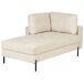 Beliani Chaise longue derecho Piel sintética REBAIS Beliani Chaise longue derecho Piel sintética REBAIS Beige