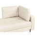 Beliani Chaise longue derecho Piel sintética REBAIS Beliani Chaise longue derecho Piel sintética REBAIS Beige