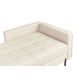 Beliani Chaise longue derecho Piel sintética REBAIS Beliani Chaise longue derecho Piel sintética REBAIS Beige