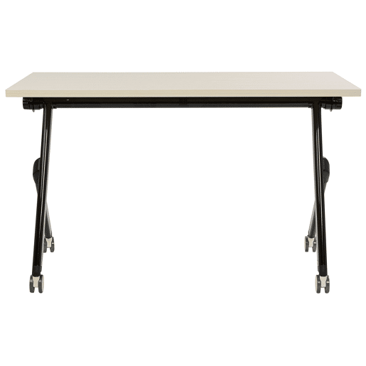 Secretária dobrável BENDI Castanho claro 120 cm 60 cm com rodas