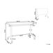 Beliani Escritorio plegable CAVI 120x60 Beliani Escritorio plegable CAVI 120x60 Blanco