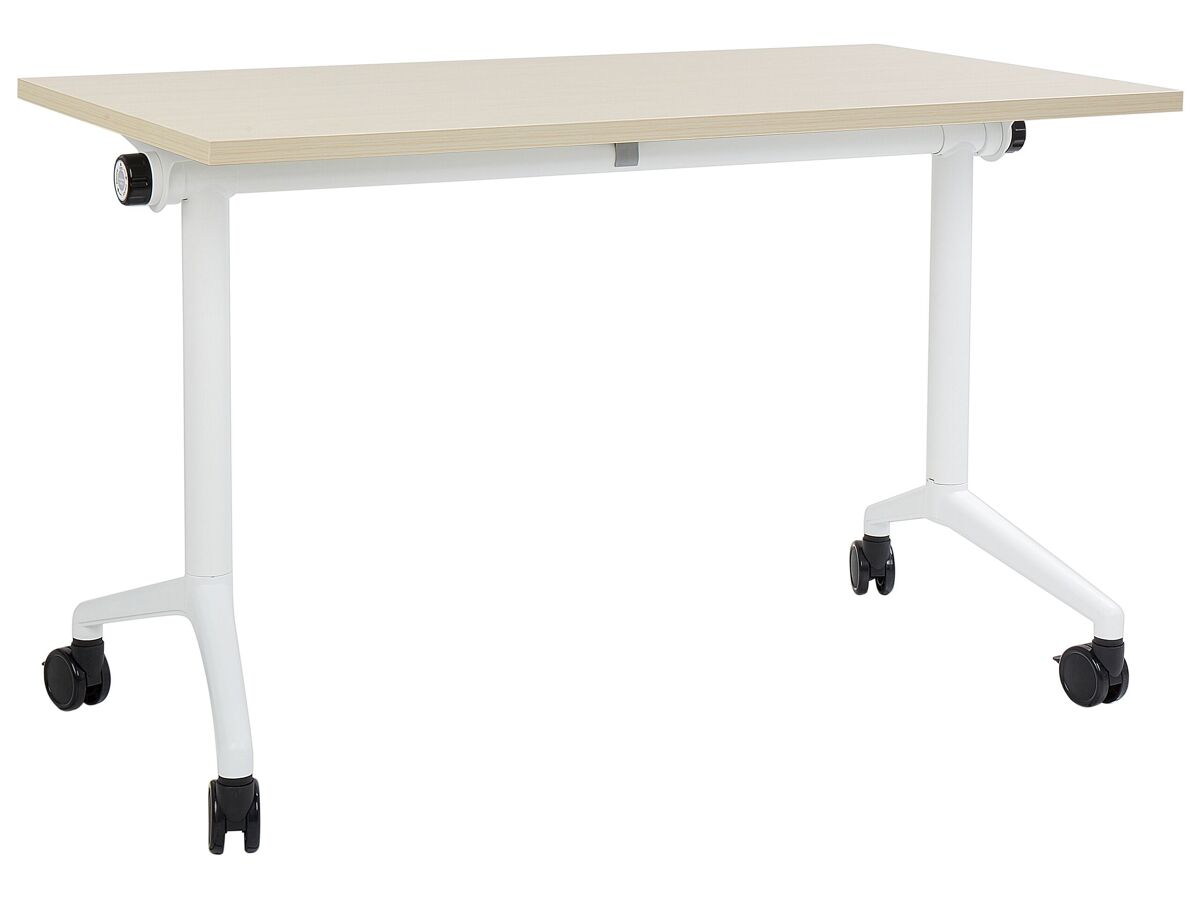 Beliani Escritorio plegable CAVI 120x60 Madera Clara