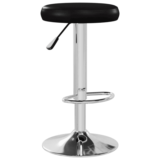 vidaXL Bancos de bar 2 pcs couro artificial preto vidaXL Bancos de bar 2 pcs couro artificial preto