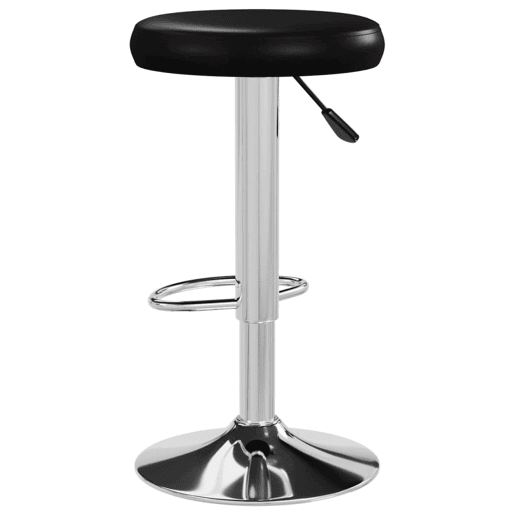 vidaXL Bancos de bar 2 pcs couro artificial preto vidaXL Bancos de bar 2 pcs couro artificial preto