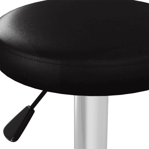 vidaXL Bancos de bar 2 pcs couro artificial preto vidaXL Bancos de bar 2 pcs couro artificial preto