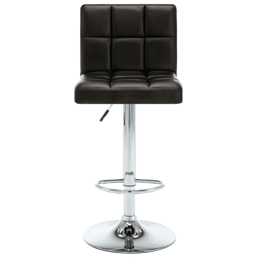 vidaXL Bancos de bar 2 pcs couro artificial castanho