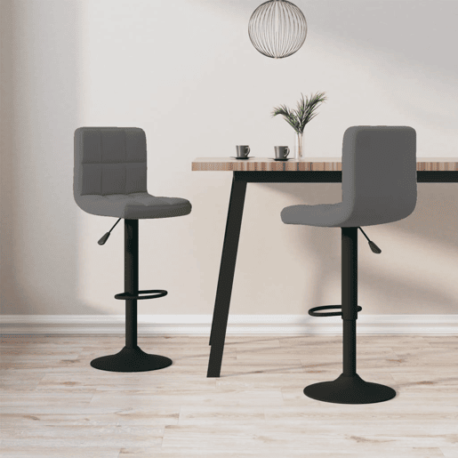 vidaXL Bancos de bar 2 pcs veludo cinzento-escuro