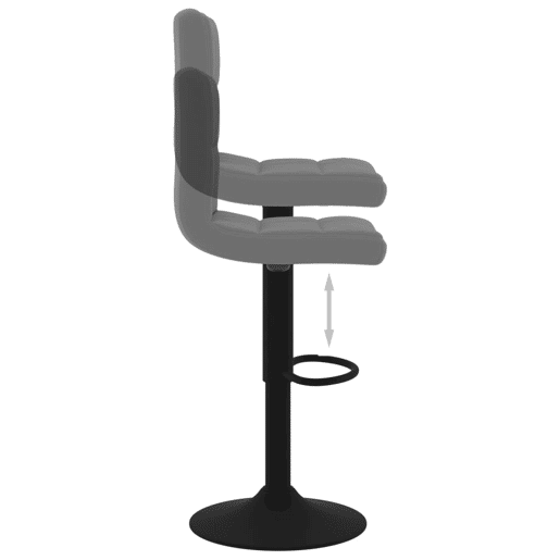 vidaXL Bancos de bar 2 pcs veludo cinzento-escuro
