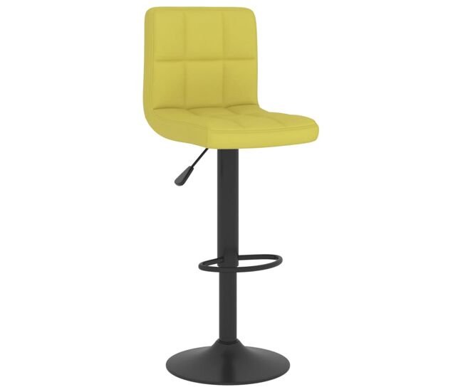 Vidaxl taburete de cocina de tela verde