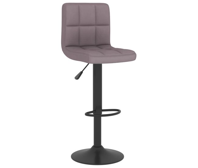 Vidaxl taburete de cocina de tela gris taupé