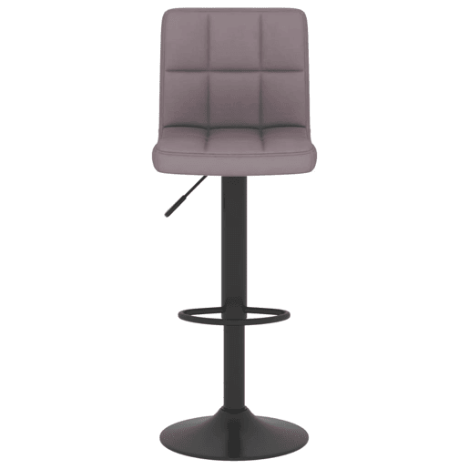 vidaXL Banco de bar tecido cinzento-acastanhado vidaXL Banco de bar tecido cinzento-acastanhado