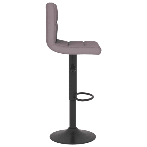 vidaXL Banco de bar tecido cinzento-acastanhado vidaXL Banco de bar tecido cinzento-acastanhado