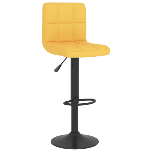 vidaXL Bancos de bar 2 pcs tecido amarelo mostarda vidaXL Bancos de bar 2 pcs tecido amarelo mostarda