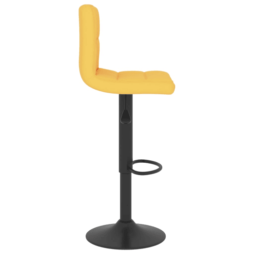 vidaXL Bancos de bar 2 pcs tecido amarelo mostarda vidaXL Bancos de bar 2 pcs tecido amarelo mostarda