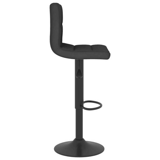 vidaXL Banco de bar tecido preto vidaXL Banco de bar tecido preto