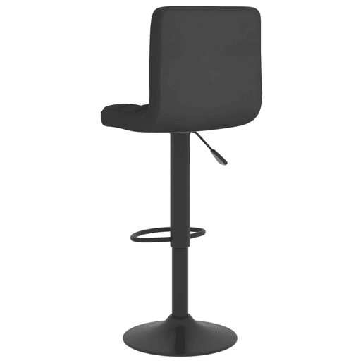 vidaXL Banco de bar tecido preto vidaXL Banco de bar tecido preto