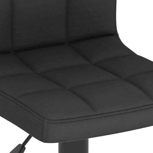 vidaXL Banco de bar tecido preto vidaXL Banco de bar tecido preto