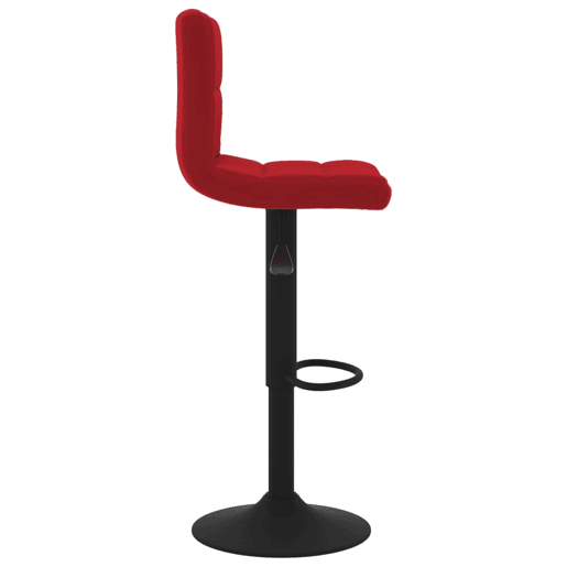 vidaXL Bancos de bar 2 pcs veludo vermelho tinto vidaXL Bancos de bar 2 pcs veludo vermelho tinto