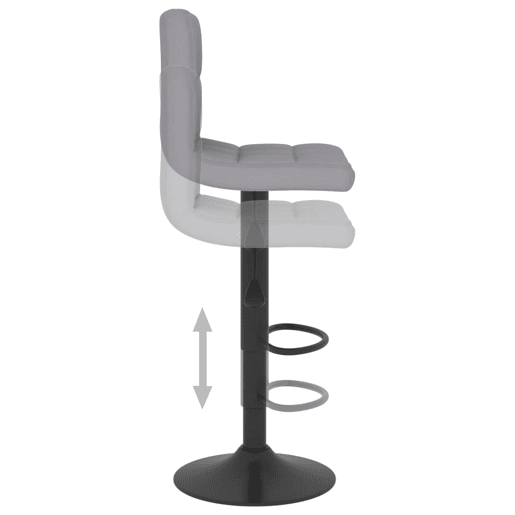 vidaXL Bancos de bar 2 pcs tecido cinzento-claro vidaXL Bancos de bar 2 pcs tecido cinzento-claro