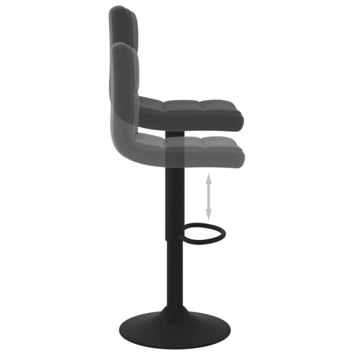 vidaXL Bancos de bar 2 pcs veludo preto vidaXL Bancos de bar 2 pcs veludo preto
