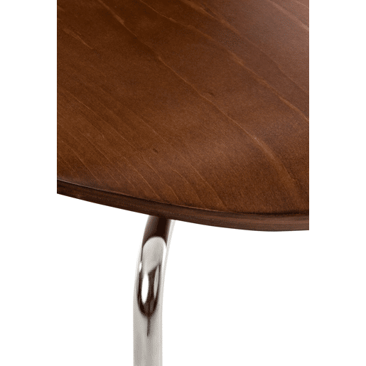 Set 4x Sillas de Visita Diego Apilable Madera Marrón 45X43X86 cm